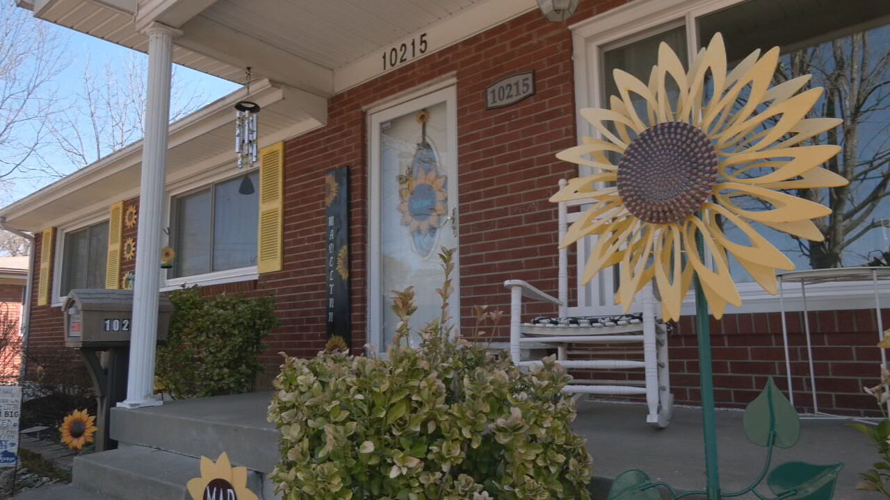 yellow at Troutt home in honor of Madelynn Troutt